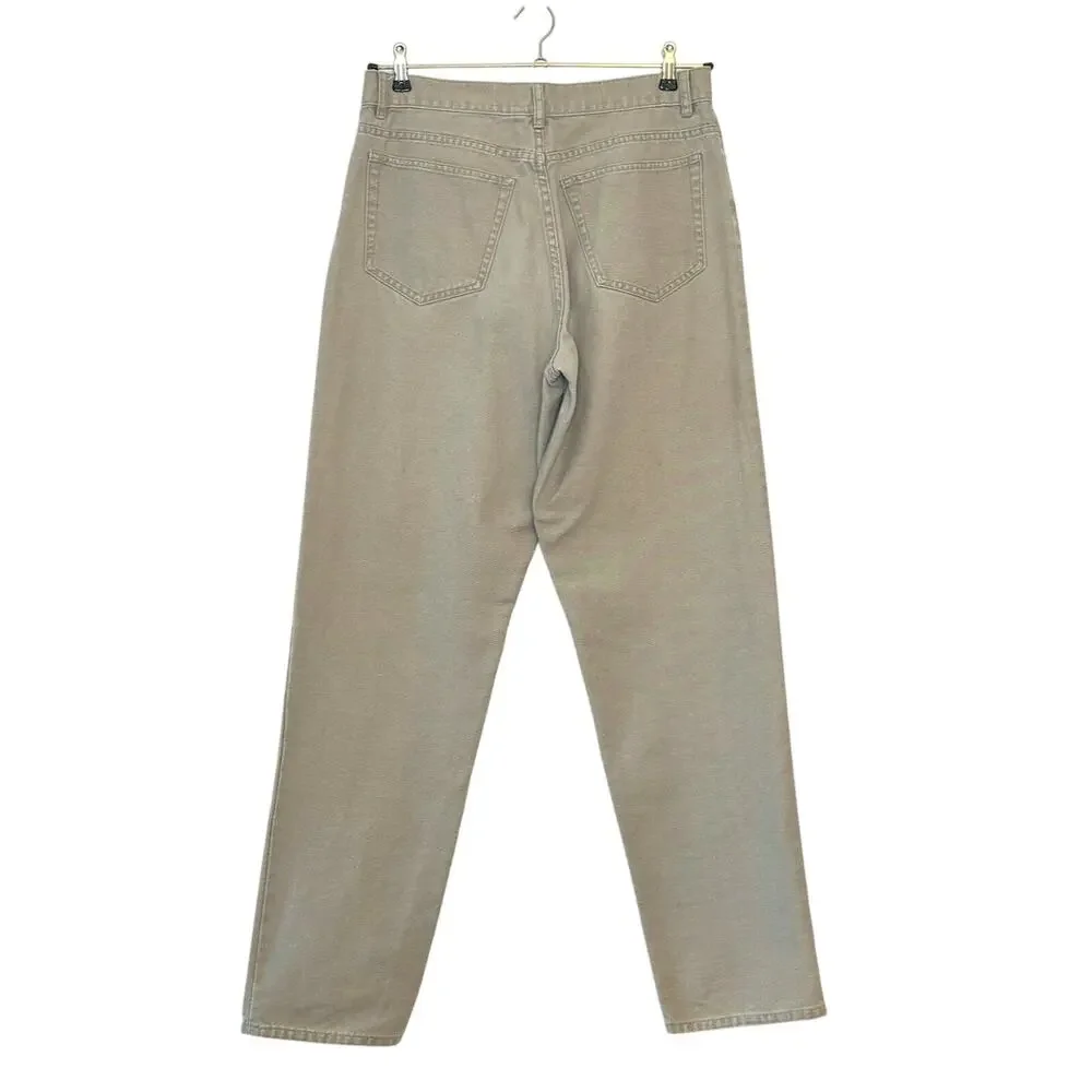 JCrew Oarsman Utility Wide Leg Pants Mens 33x34 Cotton Five Pocket Stone Taupe